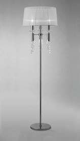 Tiffany Polished Chrome Crystal Floor Lamps Mantra Shaded Floor Lamps